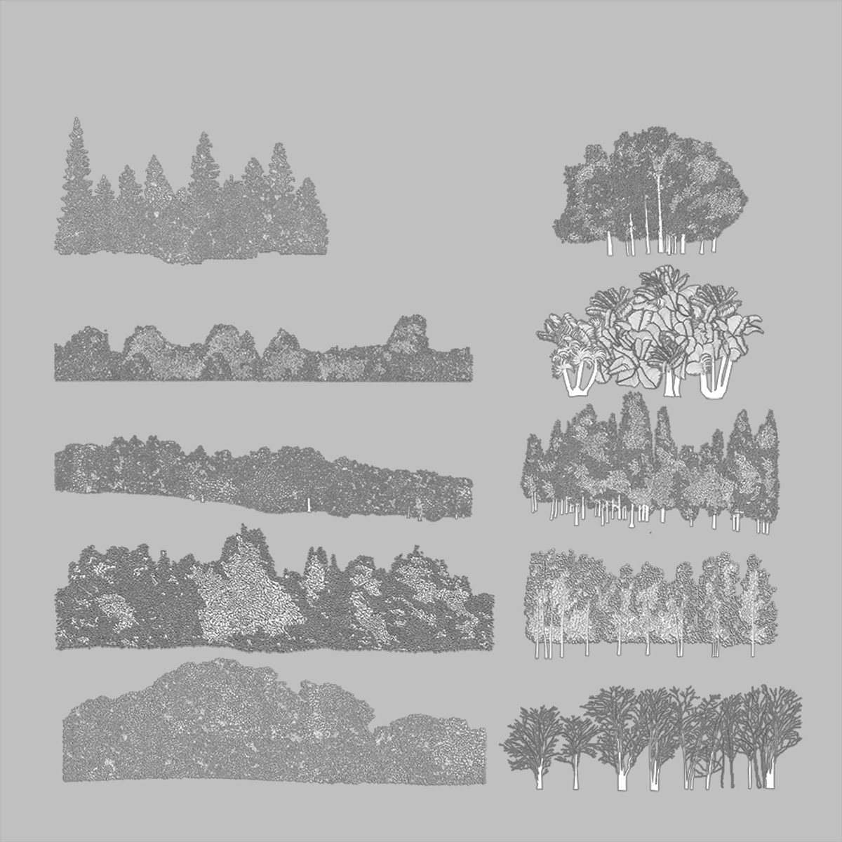 Fine Line Tree Line Show it Better | Background Tree Lines
