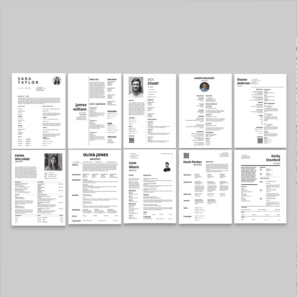 CV Architecture Templates 3