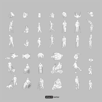 Show it Better | Tall Human Figures Elevation