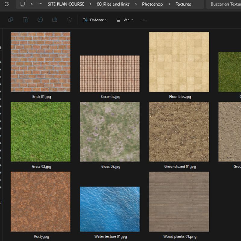 Plan View Rural Texture Show it Better | Realistic Site Plan